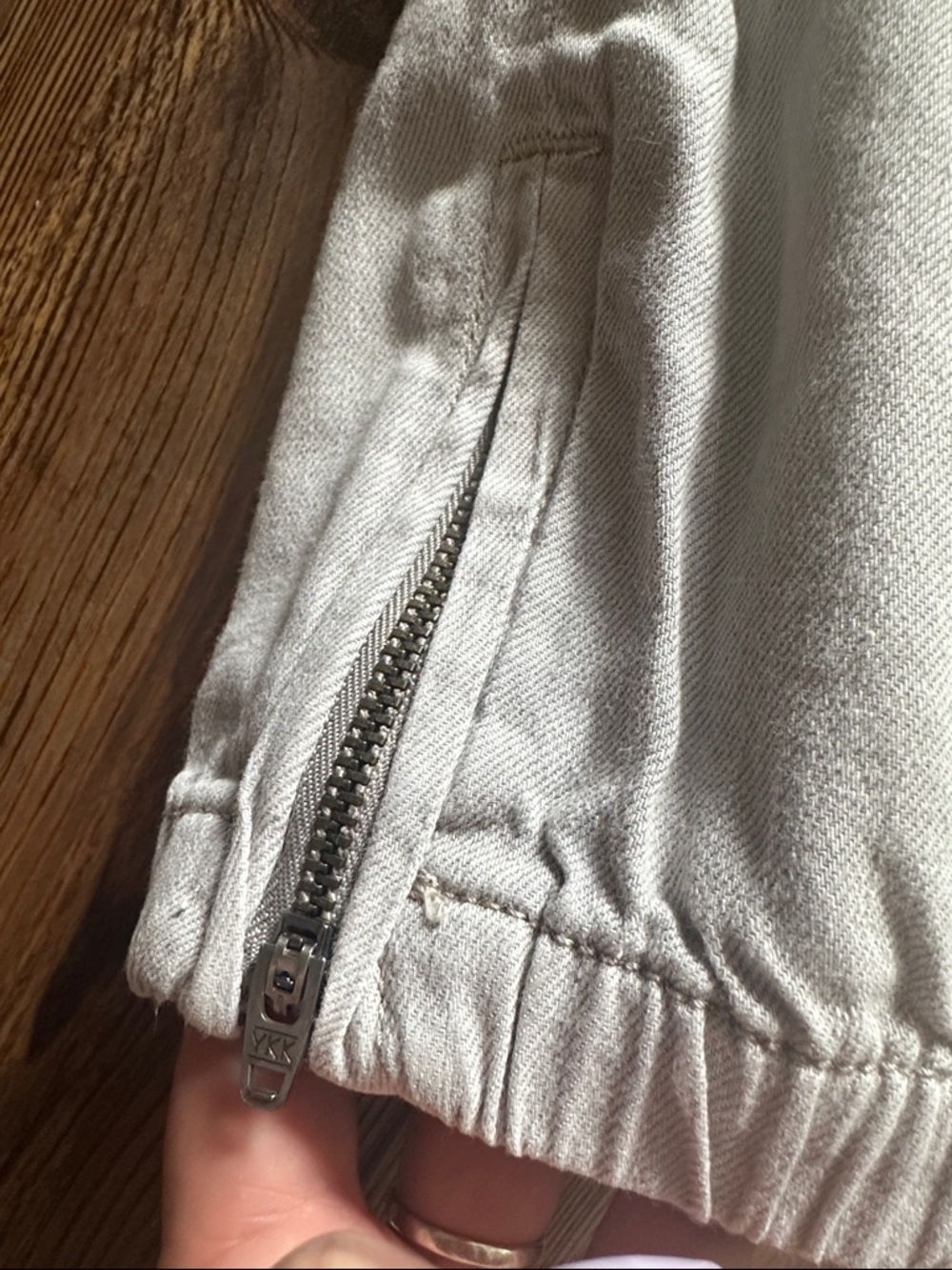 Joe's Jeans Women's soft Gray Cuff Joggers with ankle zipper details 29 - Picture 4 of 9